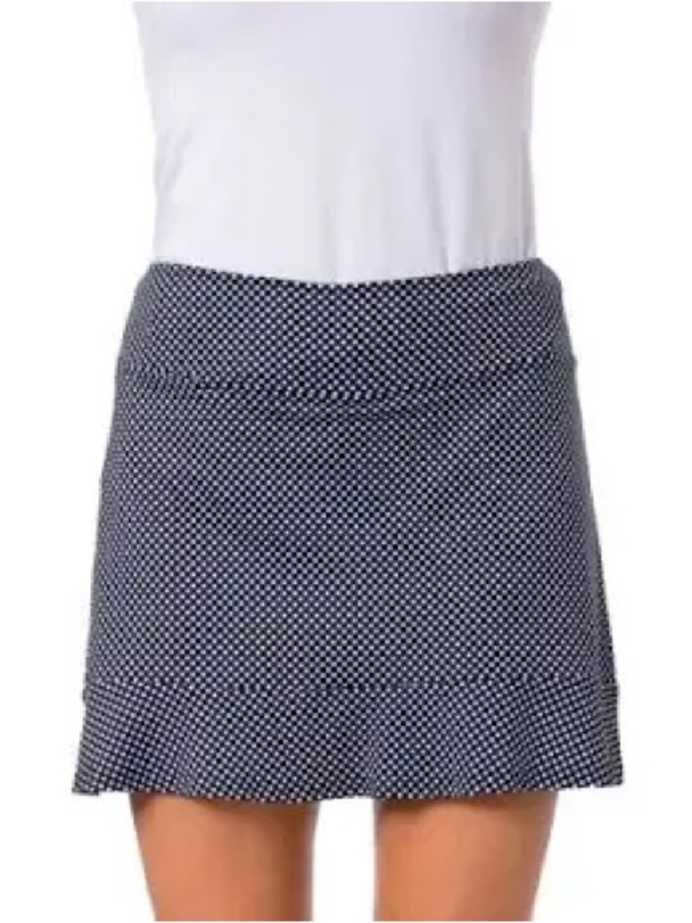 NEW Golftini large skirt skort putt putt polka dot navy women’s golf athletic